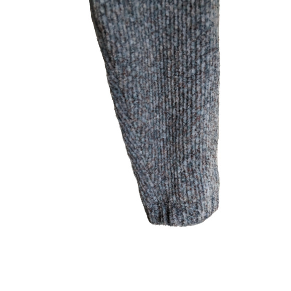 Croft & Barrow Womens Medium Blue Gray Tan Sweater Full Zipper Multicolor - Picture 11 of 13